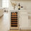 15 In. 33-bottles Single Zone Built-in Wine Refrigerator Fast Cooling Compressor Fridge With Frost-free Touch Panel  