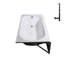Baignoire en acier émaillé 60 po x 30 po Alcove / Tile-98619525