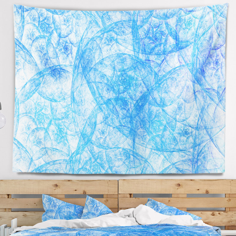 Tapisserie en nuage abstrait, H 68 po x l 80 po