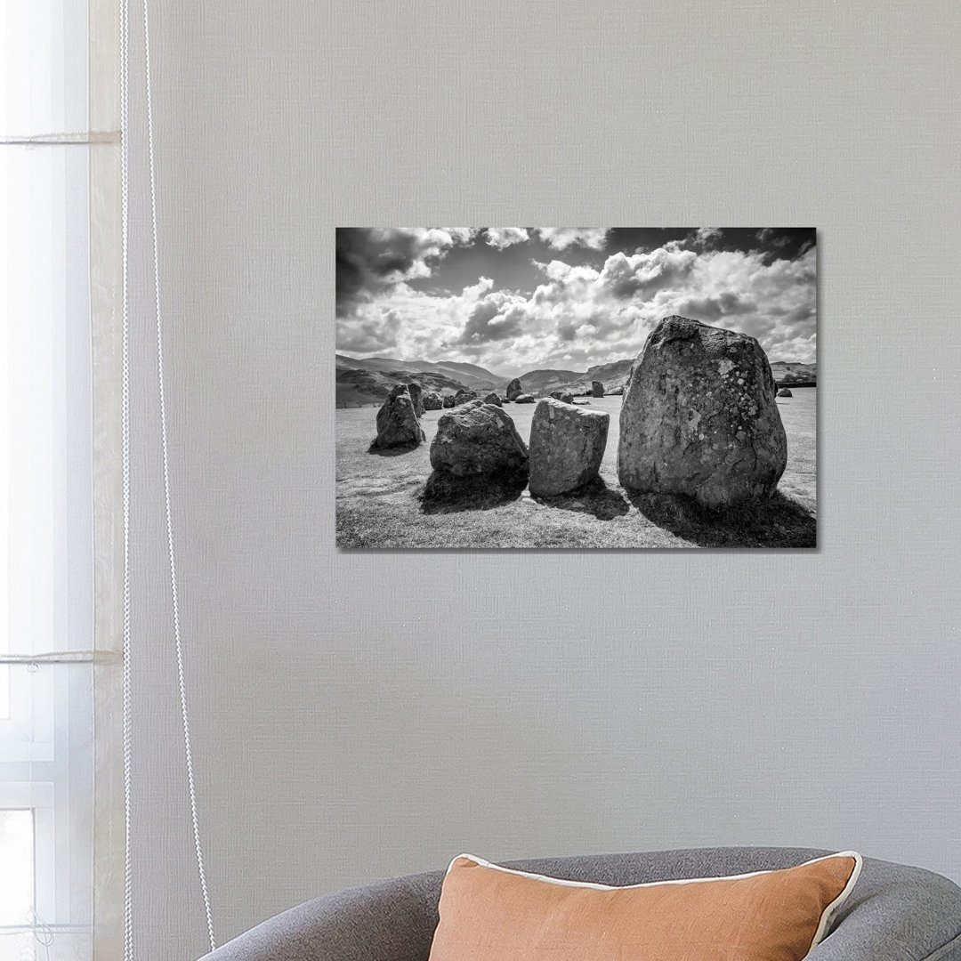 Castlerigg Stone Circle Lake District National Park von Stephen Hodgetts - Galerie-verpackte Leinwand Giclée auf Leinwan...