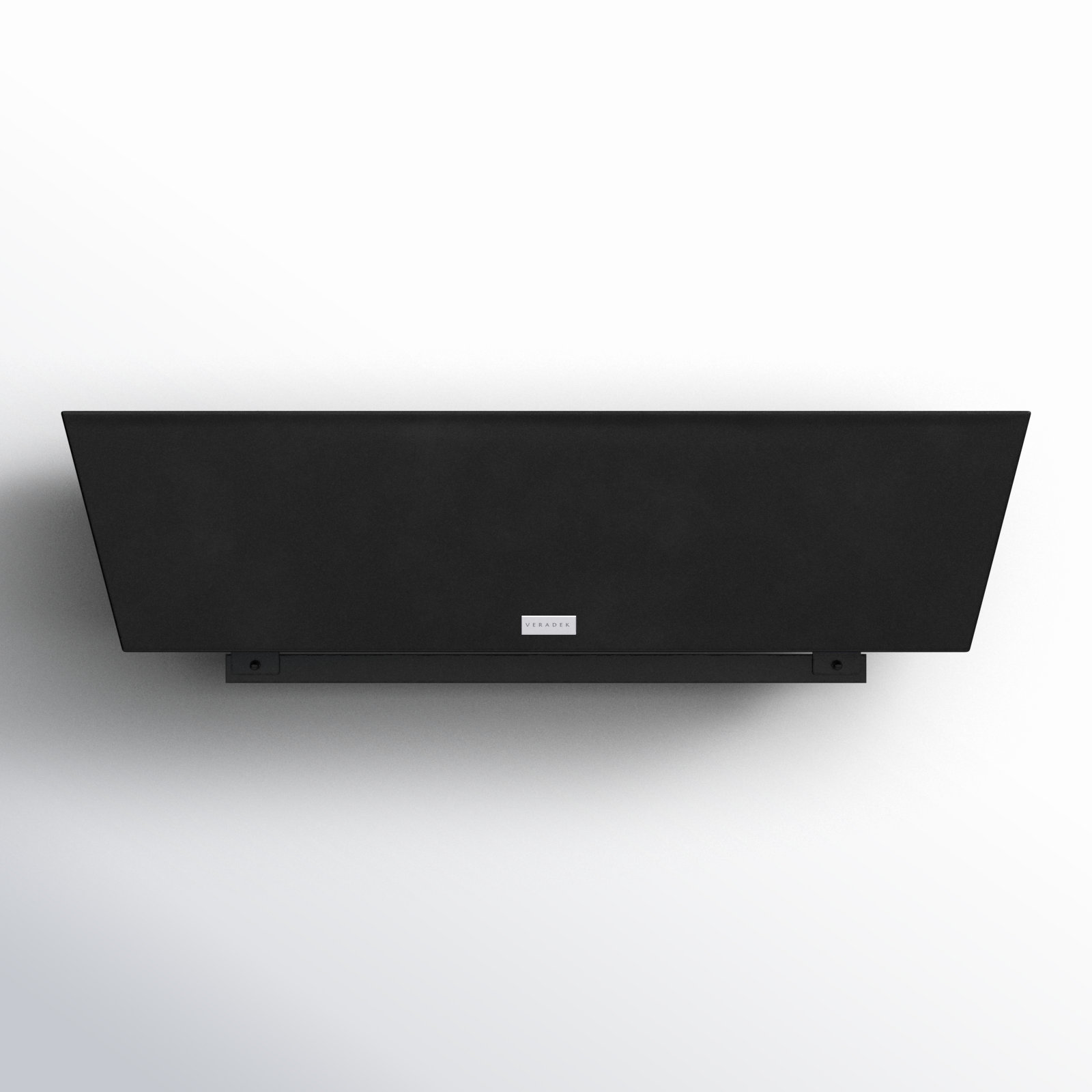 Pure Series Railing Planter, Black, 9'' H x 36'' W x 10'' D, Set of 1