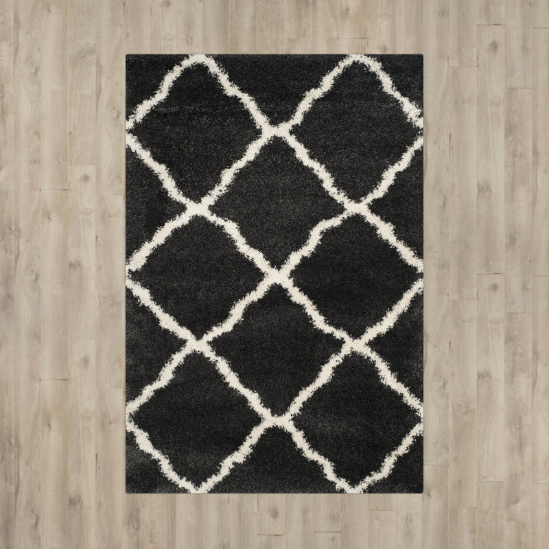 Darroch Shag Performance Geometric Rug, Rectangle 2'3" X 5'