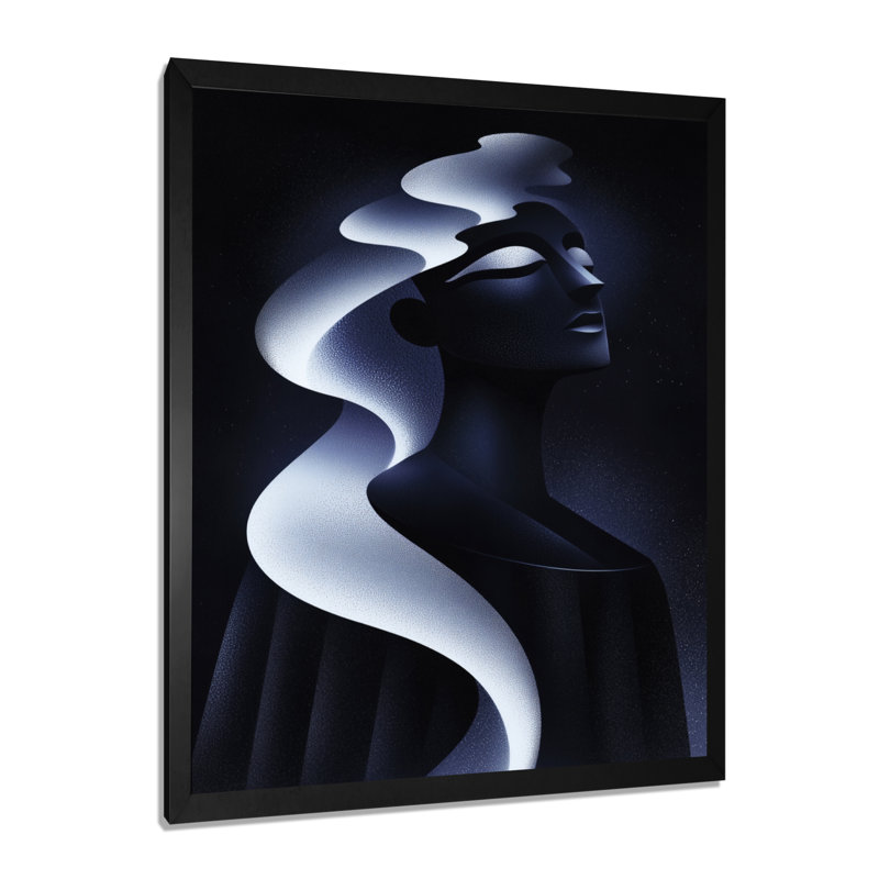 Omya - Fashion Canvas Prints, Noir, noir, noir, noir, H 20 po x l 12 po, Reproduction encadrée sans passe-partout