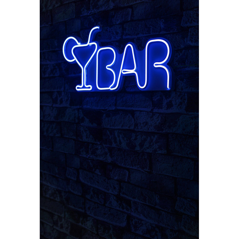 Bande lumineuse néon flexible à DEL, bleu, 19,7 x 9,1 x 1,2 pouces | IP67 imperméable, gabarit en mousse de PVC | 12V DC, 36W, 240 lumens, 3400K | Parfait pour la décoration intérieure, les fêtes et les projets d'éclairage créatif