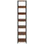 Étagère d'angle de 74,80 pouces de hauteur à 6 niveaux, bibliothèque rustique étroite pour petits espaces, étagère de rangement polyvalente