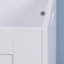 Armoire de rangement blanche avec 2 charnières de sécurité