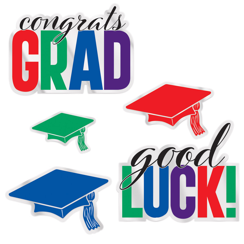 Plastique plastique Congrats Grad