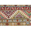 Tapis oriental gris à motif géométrique Kazak 5 x 7