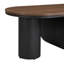 Table basse ovale de luxe, table basse avec tiroir de rangement, table centrale en métal pour le salon-595541230