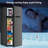 COWSAR 2.45 Cu.Ft Mini Fridge with Freezer for Bedroom, Office, Black