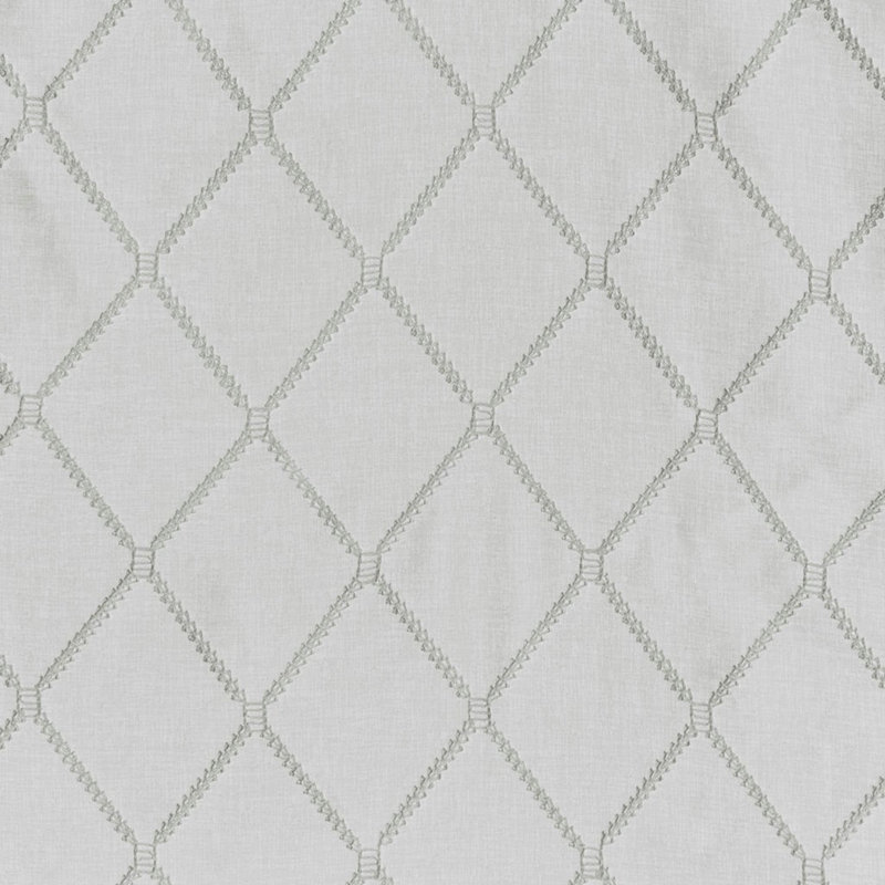 Diamond Sheer Embroidered Window Drape Scarf