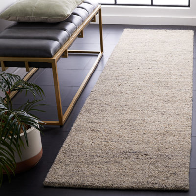 Jaycee Hand Tufted Wool/Cotton & Other Fiber Solid Color Rug in Ivory