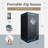 JOMEED 35 x 35 Inch Portable Zip Sauna with Chair for Home Relaxation, Black