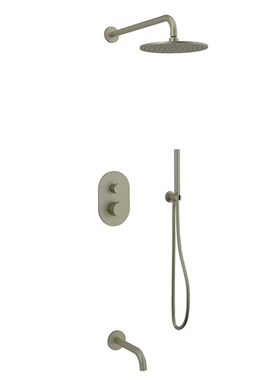 Complete Shower System, Brushed Nickel