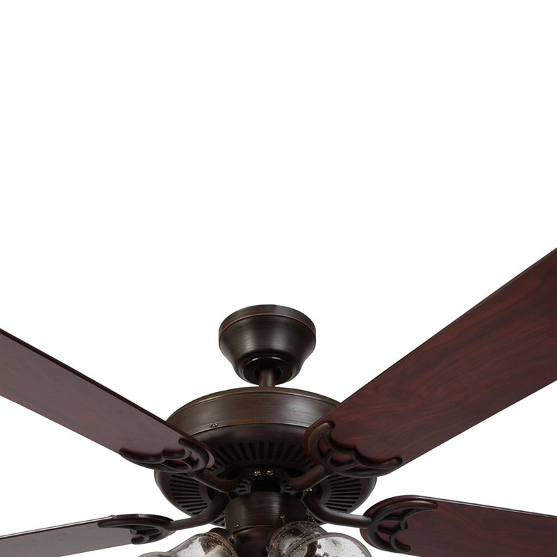 Eastgate 52'' Ceiling Fan with Light Kit, Oil Rubbed Bronze/Walnut