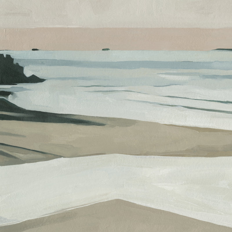Coastal Lines II by Emma Scarvey - Wrapped Canvas Painting, 51cm H x 51cm W x 3.8cm D