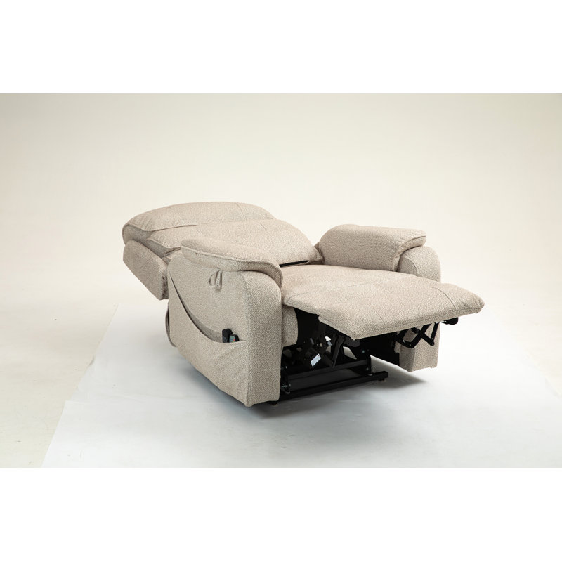 Fauteuil de détente à fauteuil relevable, fauteuil électrique (à 180 degrés à plat), Blanc