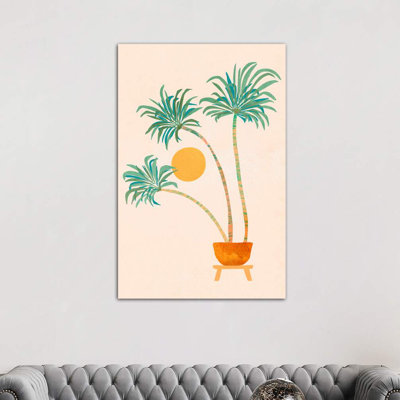 So-Cal Palms - Wrapped Canvas Print