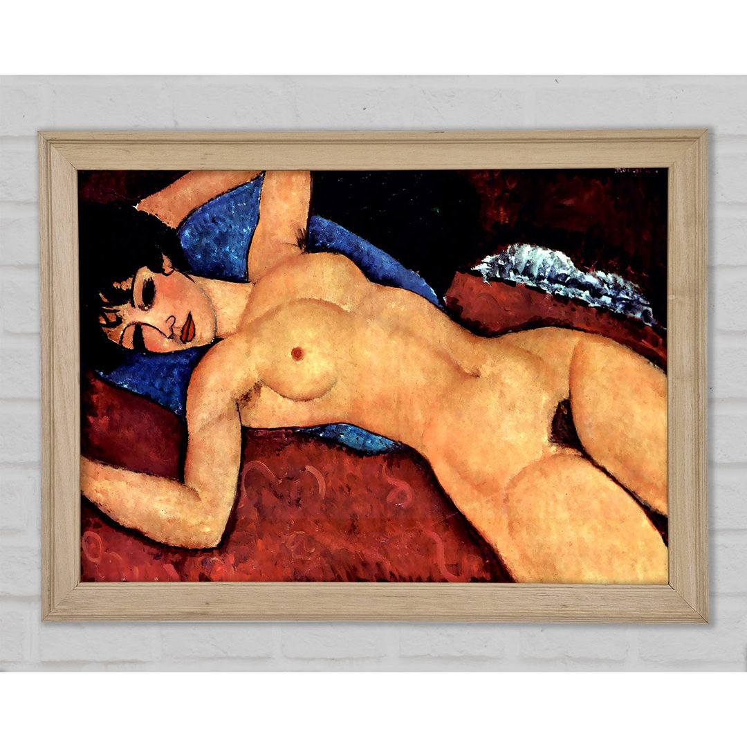 Modigliani Liegender Akt - Einzelner Bilderrahmen Kunstdrucke