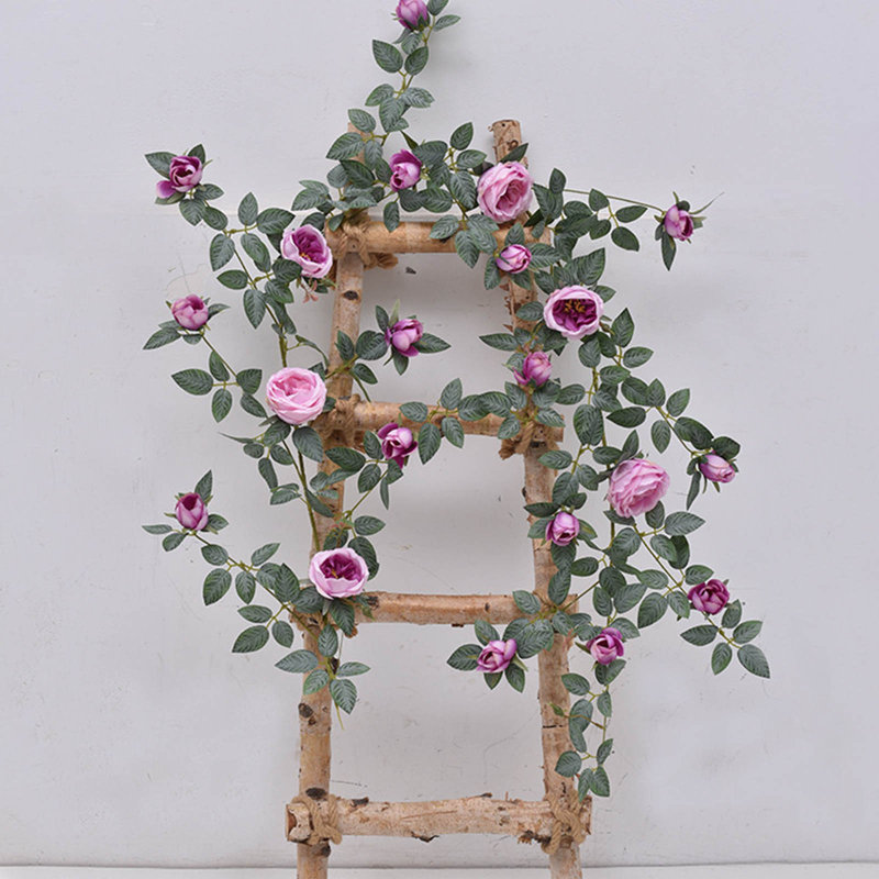  Faux roseau artificiel en rotin, Purple