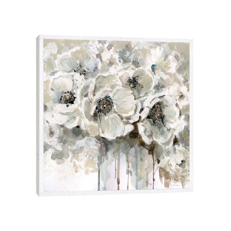 Quiet Moments by Carol Robinson - Painting on Canvas, 45.72 cm H x 45.72 cm W, White Framed
