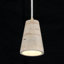 Luminaire suspendu conique en pierre naturelle à 1 lumière