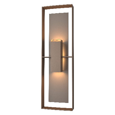 Shadow Box Flush Mount Outdoor Wall Sconce