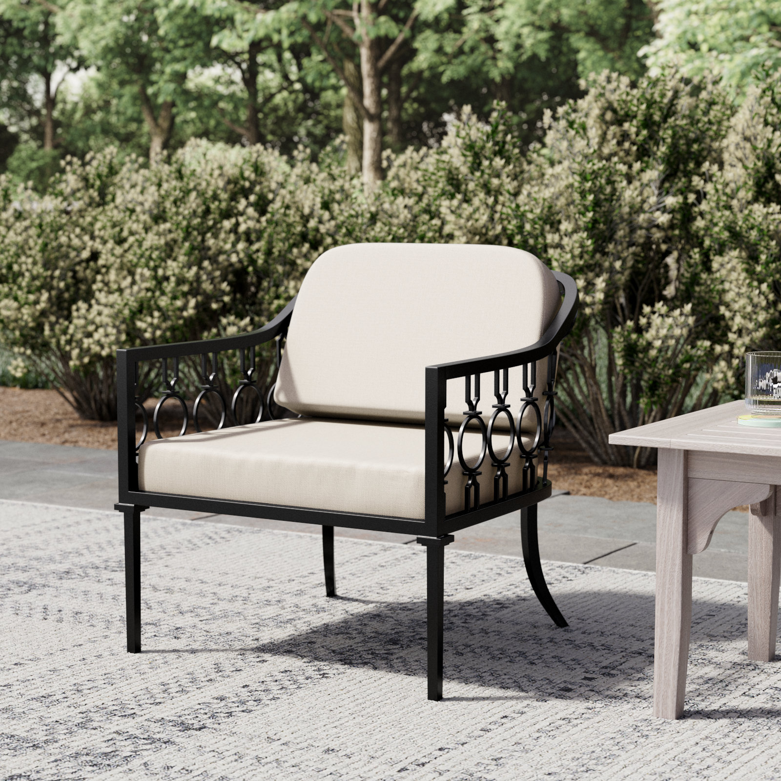 Whalen Patio Chair with Sunbrella Cushions