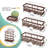 6-Pack No Drilling Adhesive Shower Caddy With Soap Holder, Rustproof & Waterproof, Wall-Mounted-243993136-243993141