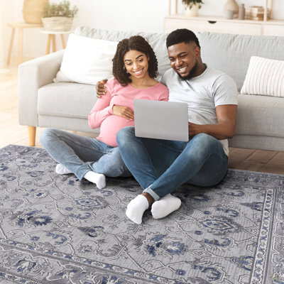 Collection 2X8 /Oriental Non-Shedding Living Room Bedroom Dining Home Office Stylish And Stain Resistant Area Rug