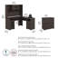 Ensemble de bureau d'ordinateur avec clapier 4 articles Kaionna-44431381
