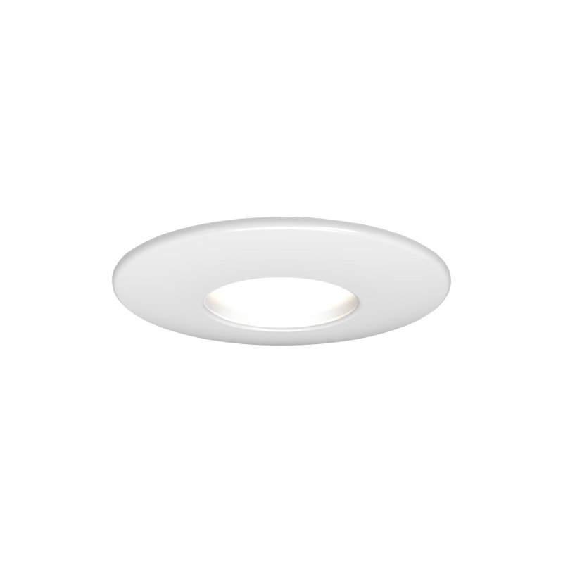 Fire-Rated Indoor Downlight Rated Dimmable Spotlight Supplied with a 2200k - 6500k 345lm Smart GU10 Bulb, Matt White