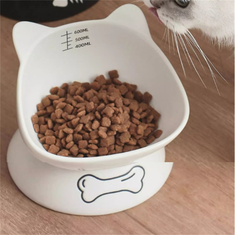 Bol surélevé en céramique pour chats et petits chiens