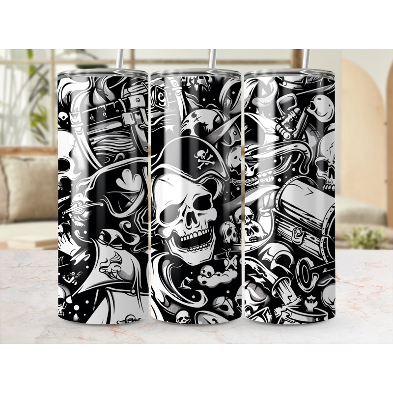 Choose Handmade Tumblers 591ml Vacuum Insulated Stainless Steel (18/8) Travel Tumbler with Straw
