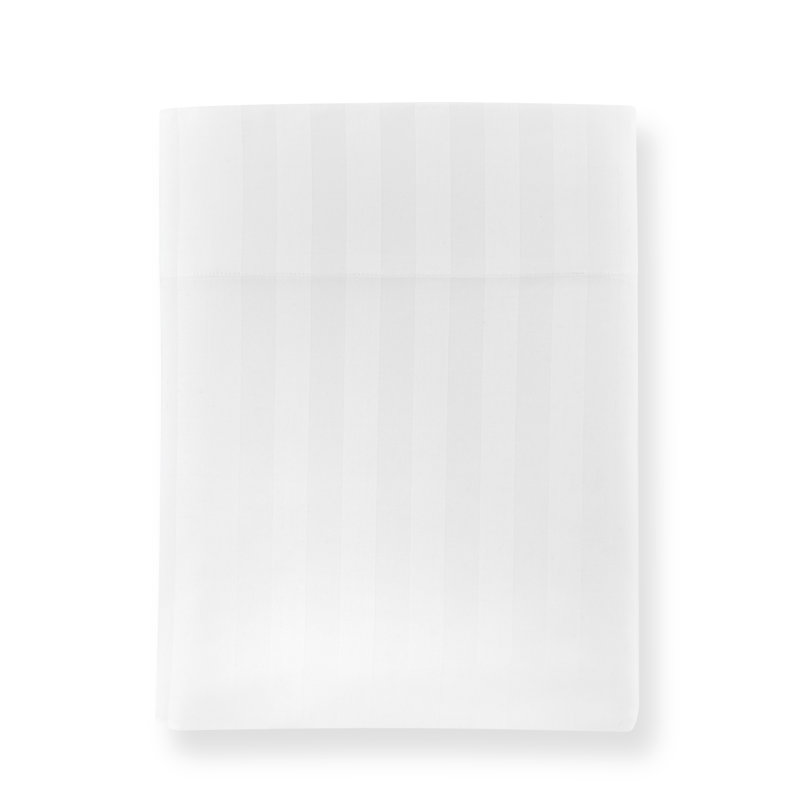 Drap 100% satin de coton Soprano 400, Blanc, Double/grand
