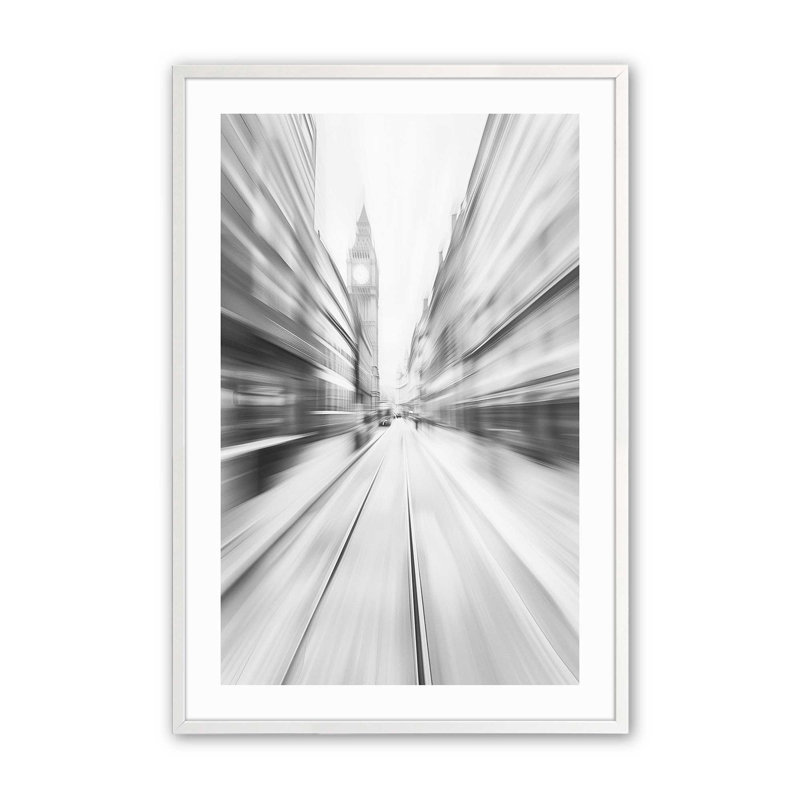 London Pulse, Cadre photo simple blanc opaque, H 12 po x l 15 po