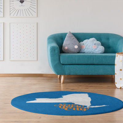 Tapis de poly-chenilles de couleur sports new york city