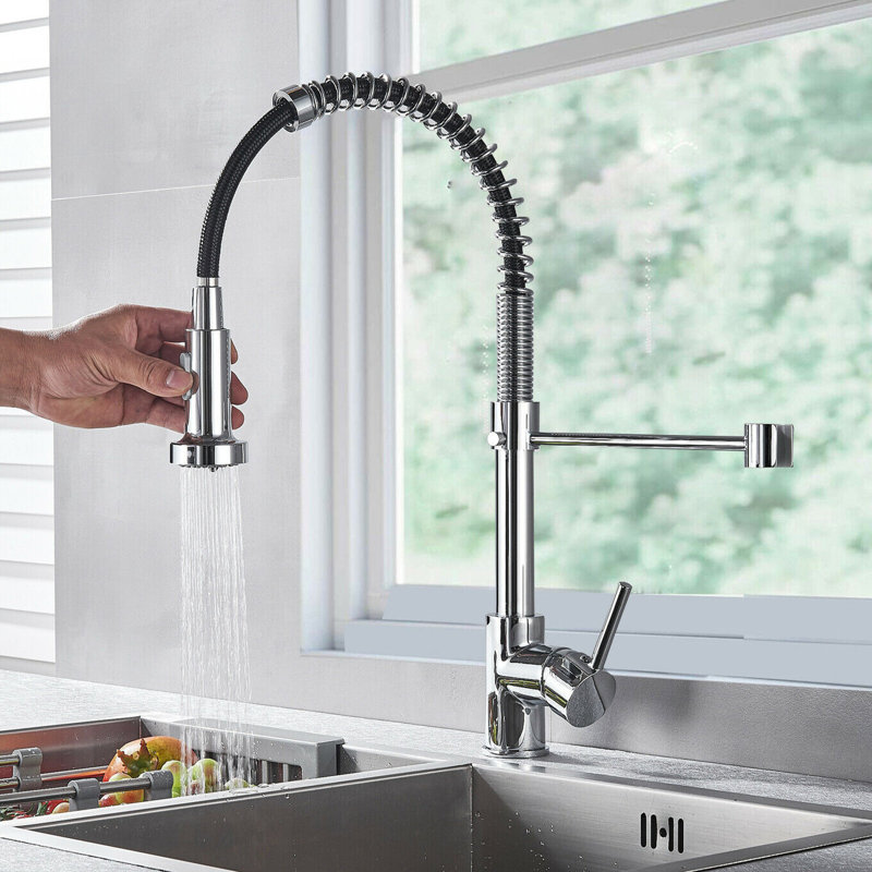 Belfry Kitchen Dewey Pull Out Touch Kitchen Faucet