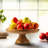 12" Mango Wood Footed Fruit Bowl Stand