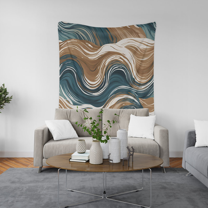 Tapisserie murale, H 60 po x l 51 po x P 0,5 po