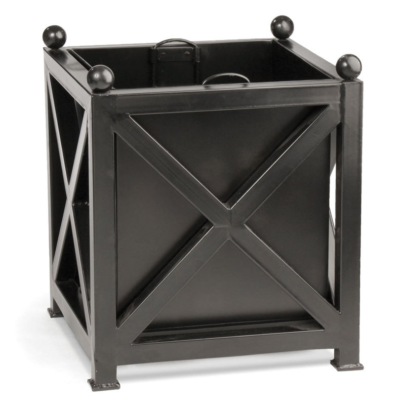 Metal Planter, Black