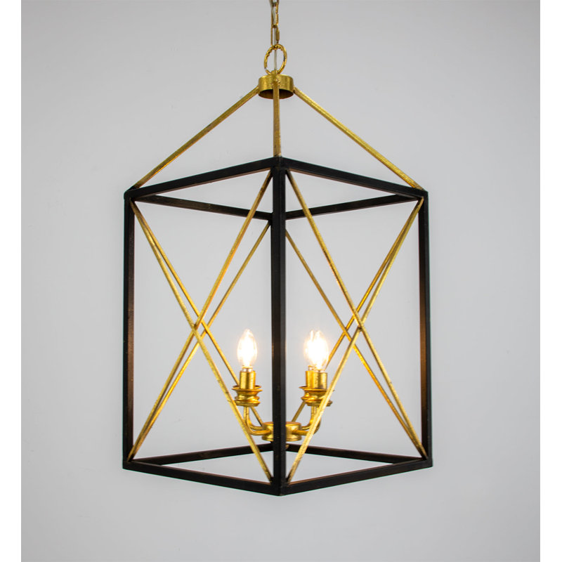 Megan 4 - Light Chandelier, Black