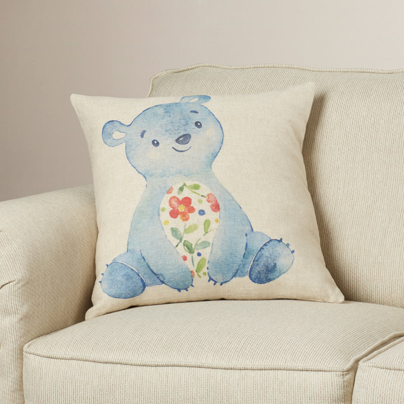 Floral Reversible Throw Pillow