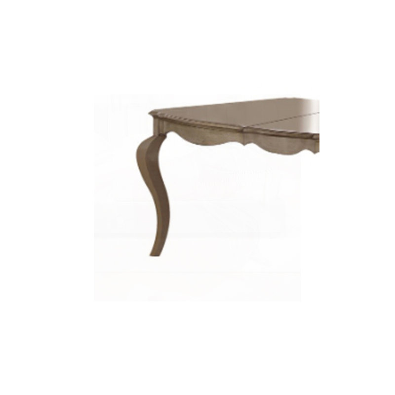 Antique Taupe Finish Dining Table