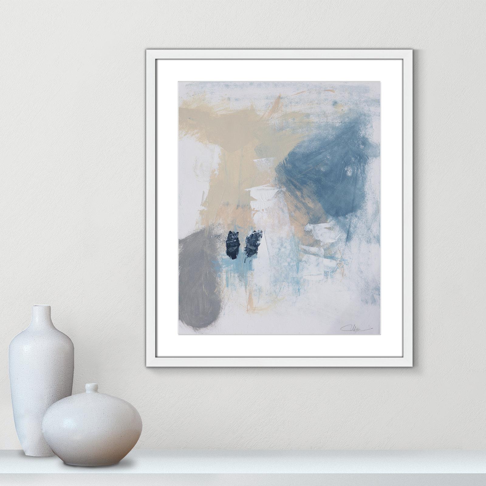Coastal Carnival II Print by Casa Fine Arts, White, 25.5" H x 21.5" W x 1.25" D, White Single Picture Framed Paper