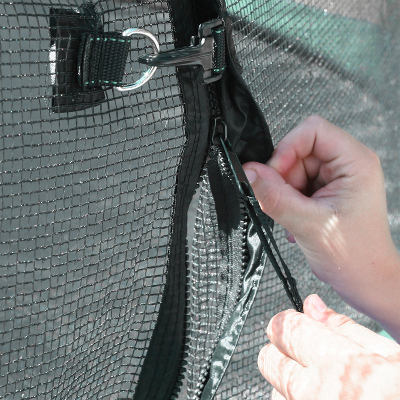 Trampoline rond 10 pi avec enceinte Skywalker Trampolines - vert