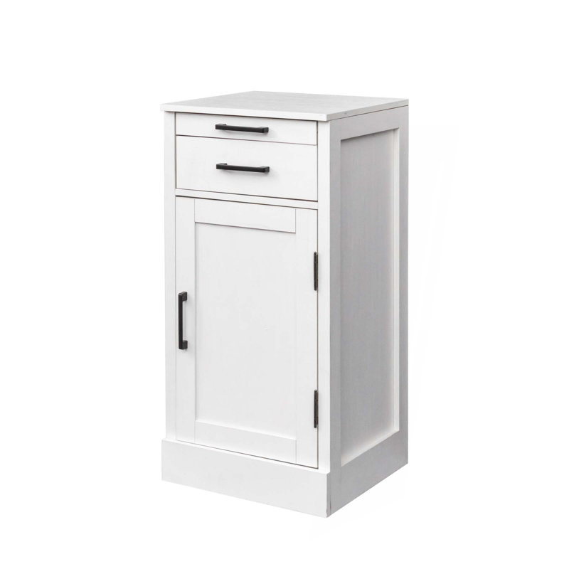 Armoire de bar modulaire avec huche pour salle à manger, Blanc