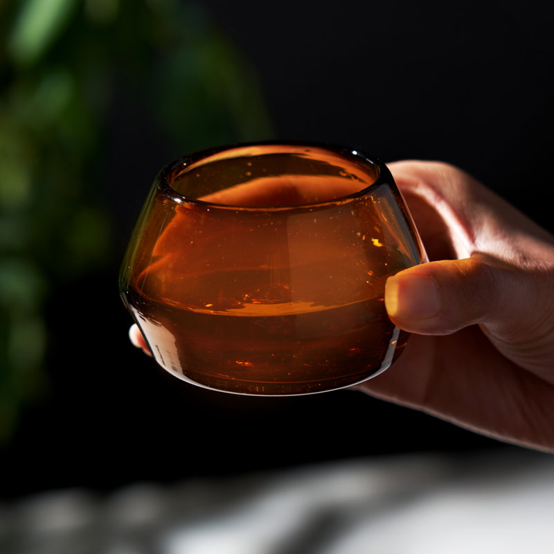 Verre tequila copita vert de Viski, Orange