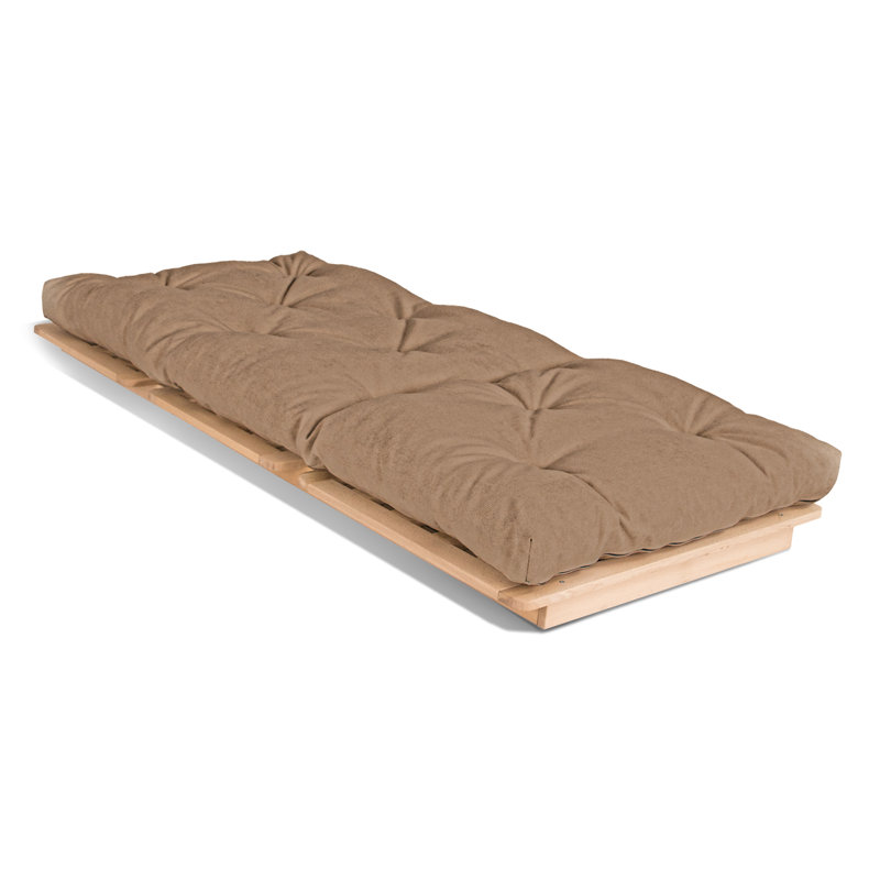 Cadynce Single 203cm Upholstered Futon, Beige
