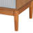 Taylin Mid-Century Grey Corduroy And Oak Brown Wood 6-Drawer Dresser